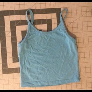 Baby Blue Arq Crop Tank